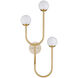 Highsmith 3 Light 17.25 inch Brass Wall Sconce Wall Light, Right