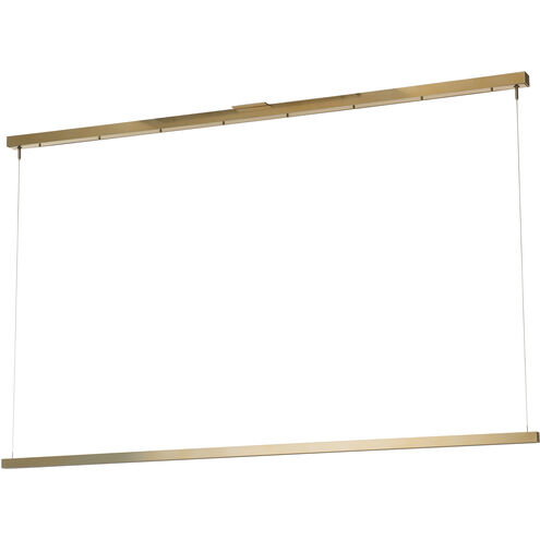 Art + Alchemy Ingot LED 1.25 inch Modern Brass Pendant Ceiling Light