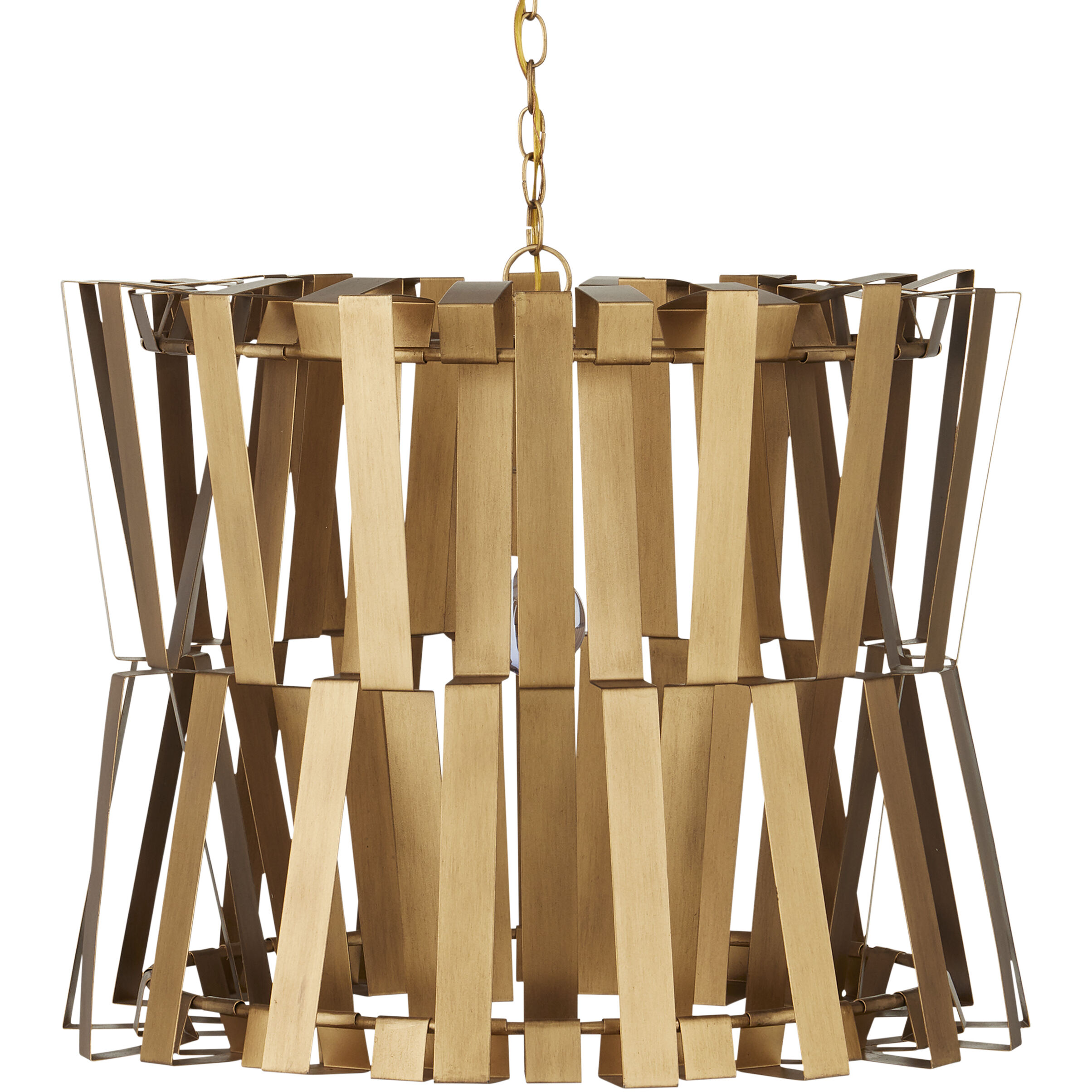 Chaconne 1 Light 27 inch Brass Chandelier Ceiling Light