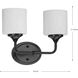 Lynzie 2 Light 14.5 inch Matte Black Bath Vanity Light Wall Light