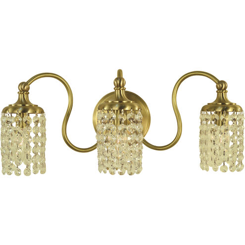 Eliana 3 Light 18 inch Brushed Brass Sconce Wall Light