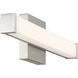 Maxx 18 inch Brushed Steel Vanity/Bath Bar Wall Light