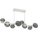 Mesa LED 51.7 inch Salt White Chandelier Ceiling Light, Twisted Branch