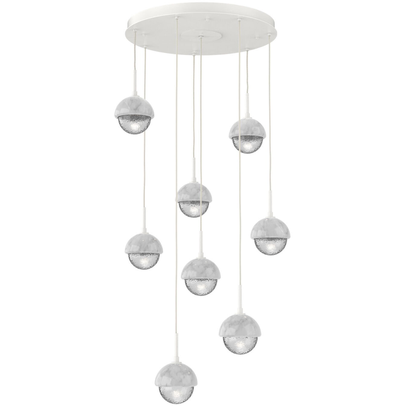 Cabochon 8 Light 27.80 inch Pendant