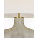 Kelly Wearstler Beton 28.25 inch 15 watt Antiqued White Table Lamp Portable Light, Medium