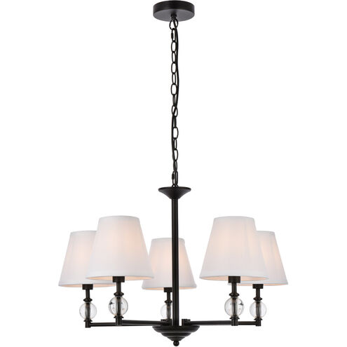 Bethany 5 Light 27.5 inch Black Pendant Ceiling Light