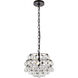 Savannah 3 Light 12 inch Black Pendant Ceiling Light