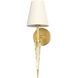 Kimpton Wall Sconce Wall Light in White Linen Shade