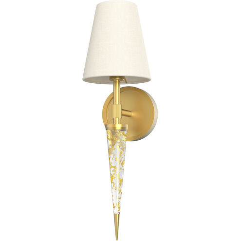 Kimpton Wall Sconce Wall Light in White Linen Shade