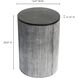 Althea 20 X 14 inch Black End Table