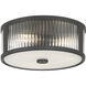 Ardezia 3 Light 11.75 inch Matte Black Flush Mount Ceiling Light