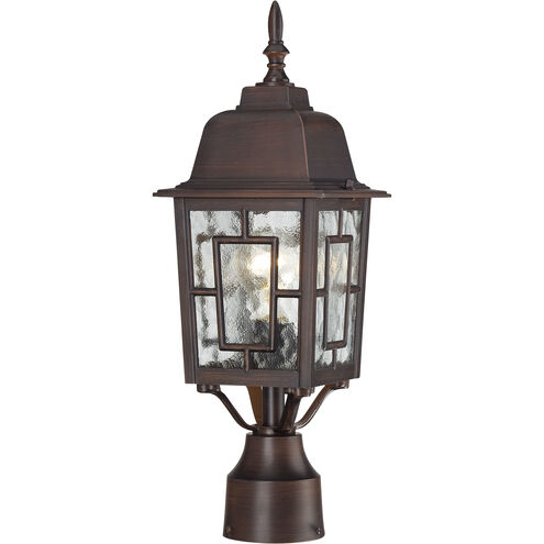 Banyan 1 Light 17 inch Rustic Bronze Outdoor Post Light