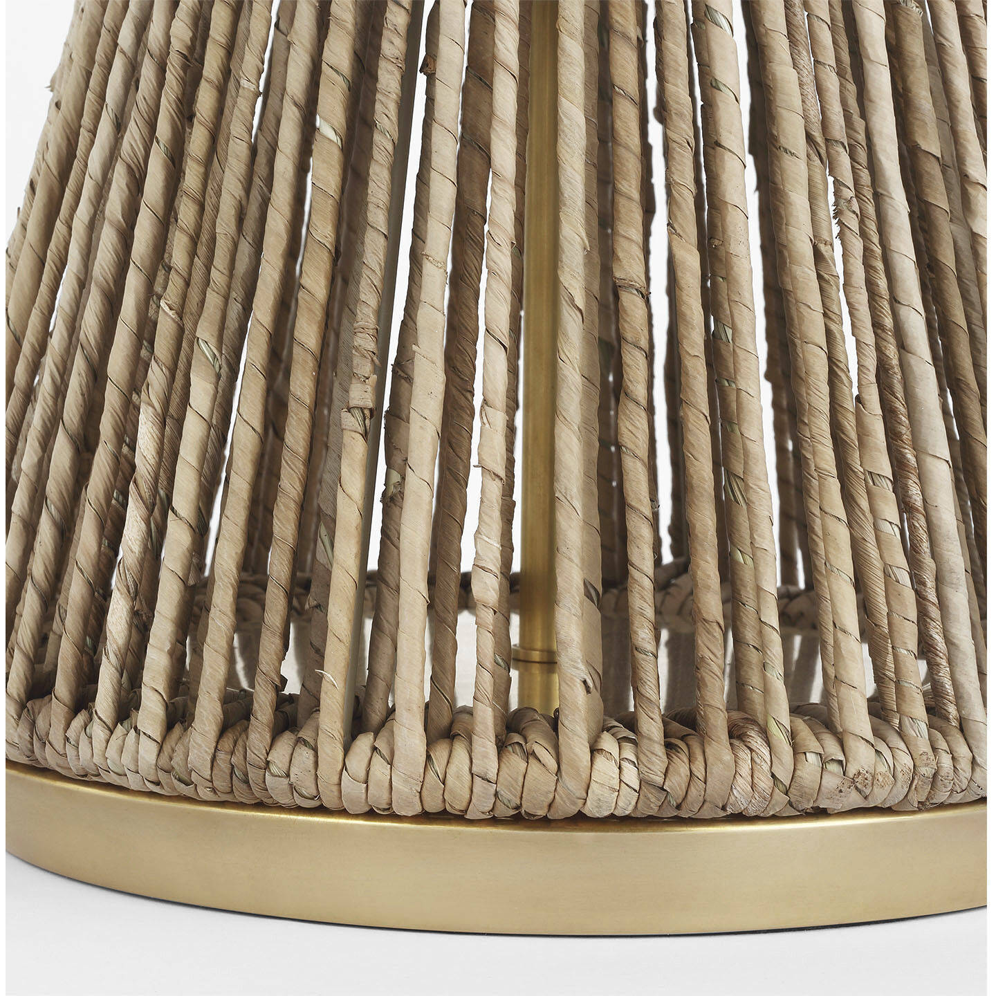 Chapman & Myers Antigua 29.5 inch 15 watt Natural Abaca and Antique-Burnished Brass Table Lamp Portable Light