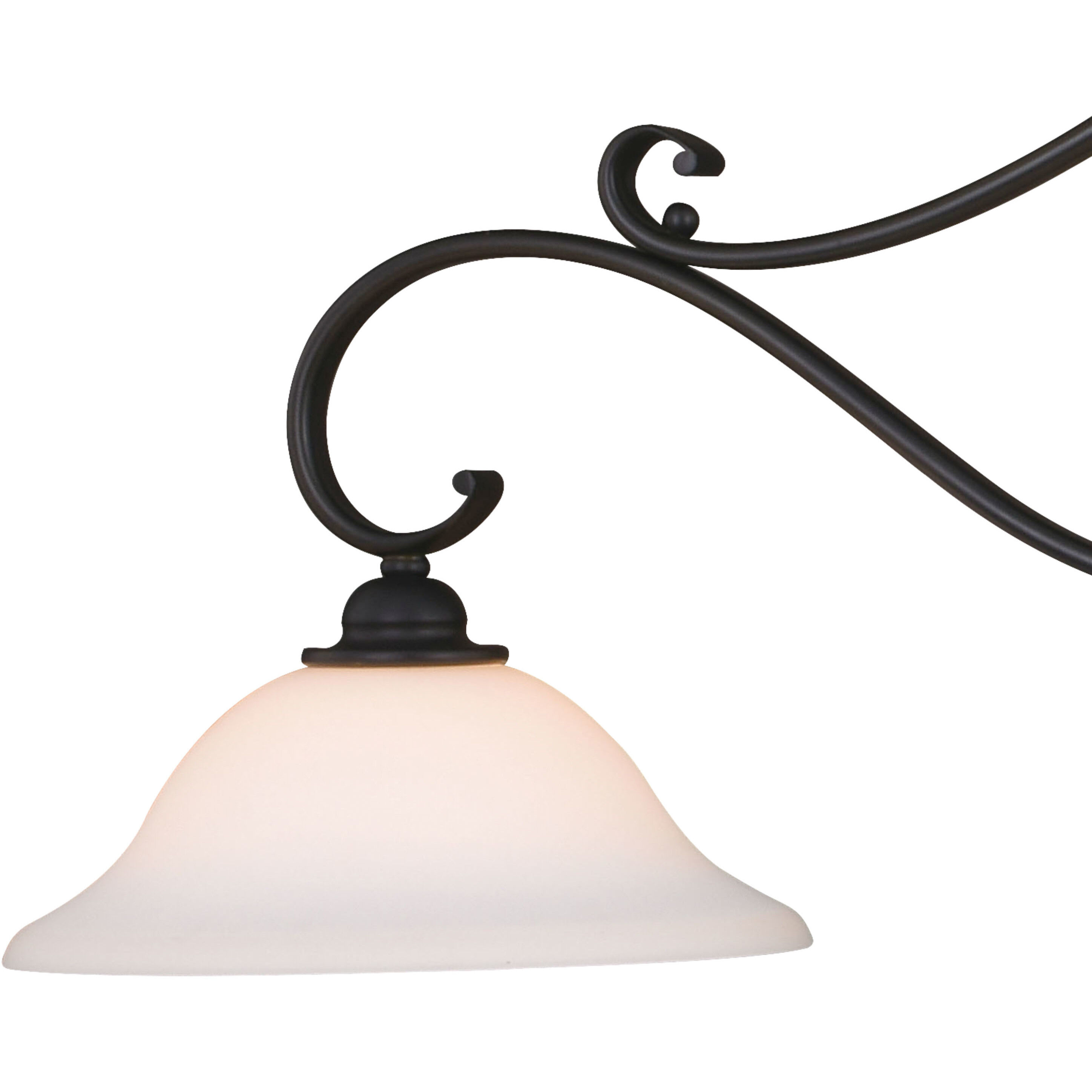 Monrovia LED 43.75 inch Oil Rubbed Bronze Linear Chandelier Ceiling Light
