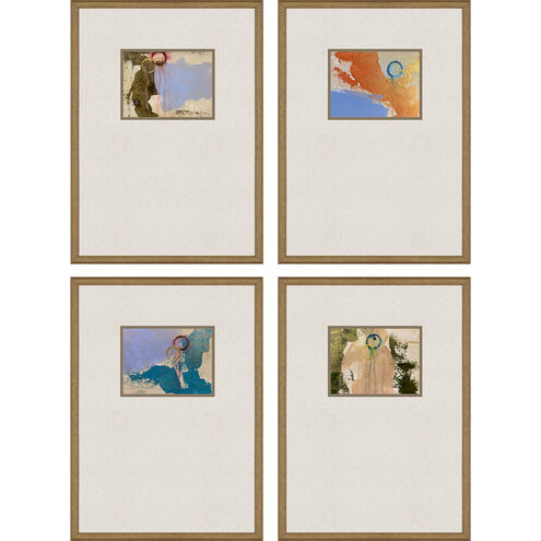 Abstract Collection Beige Framed Art