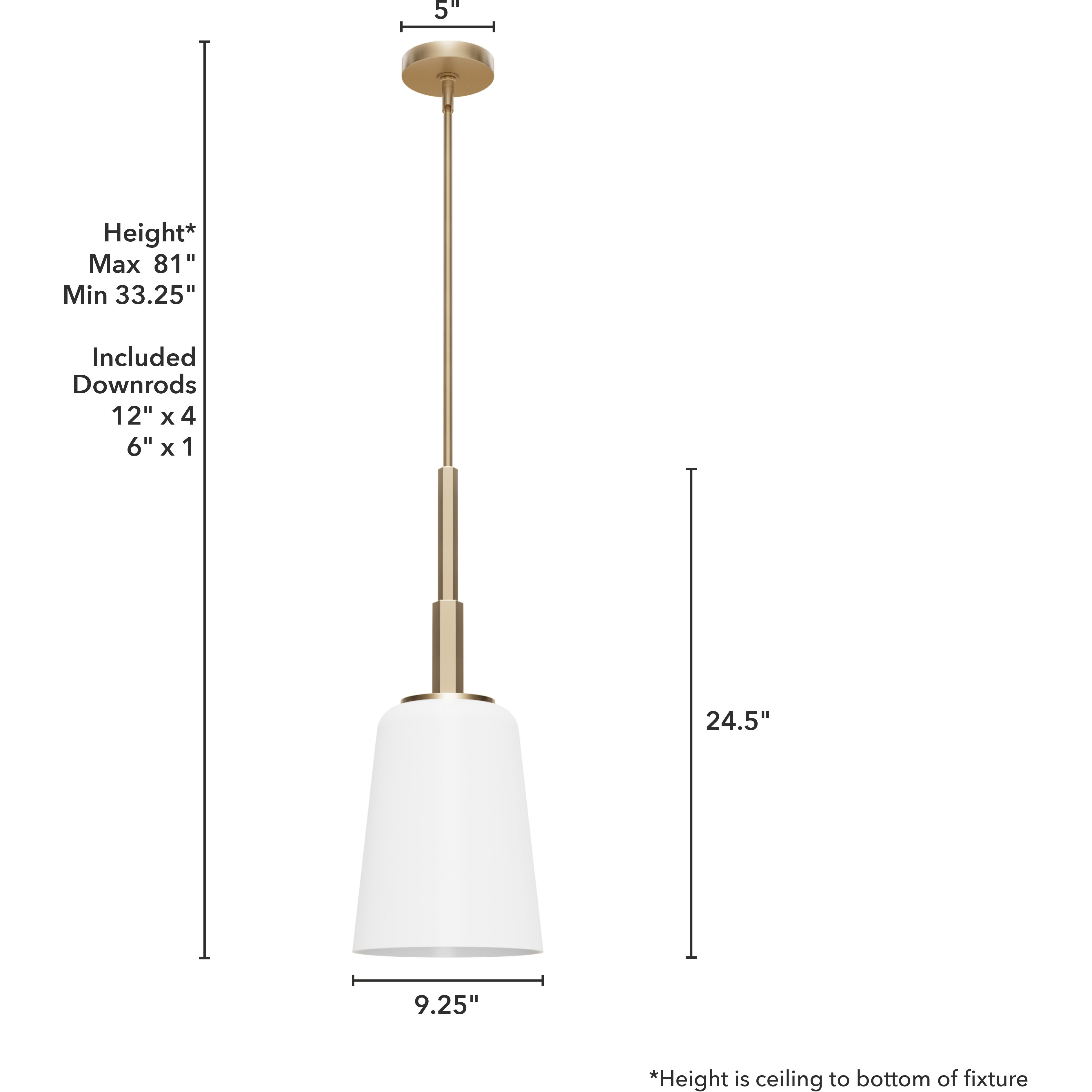 Nolita 1 Light 9.25 inch Alturas Gold Pendant Ceiling Light, Medium