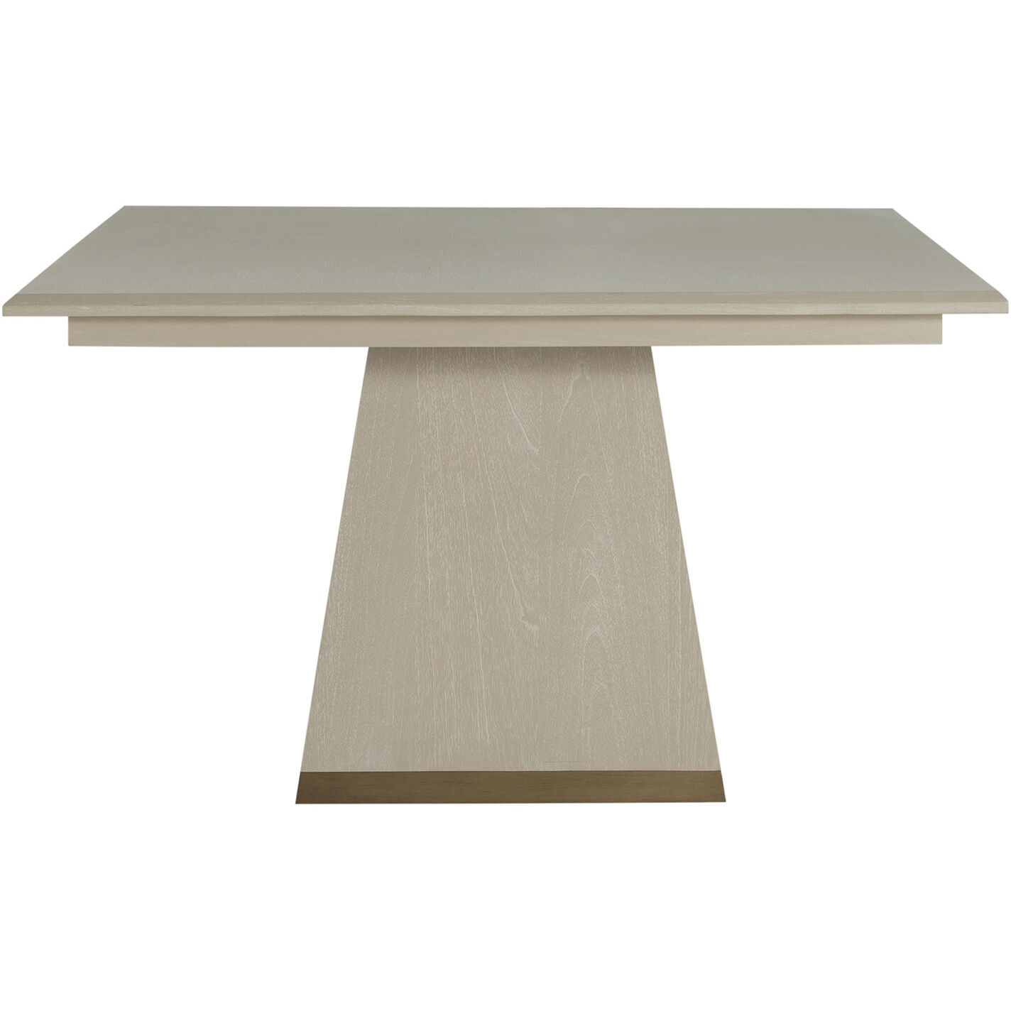 Ferris 52 X 52 inch Cerused White and Stained Gold Square Dining Table