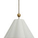 Arielle 1 Light 25 inch Dark Antique Brushed Brass Pendant Ceiling Light
