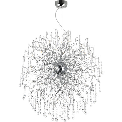Cherry Blossom LED 47 inch Chrome Chandelier Ceiling Light