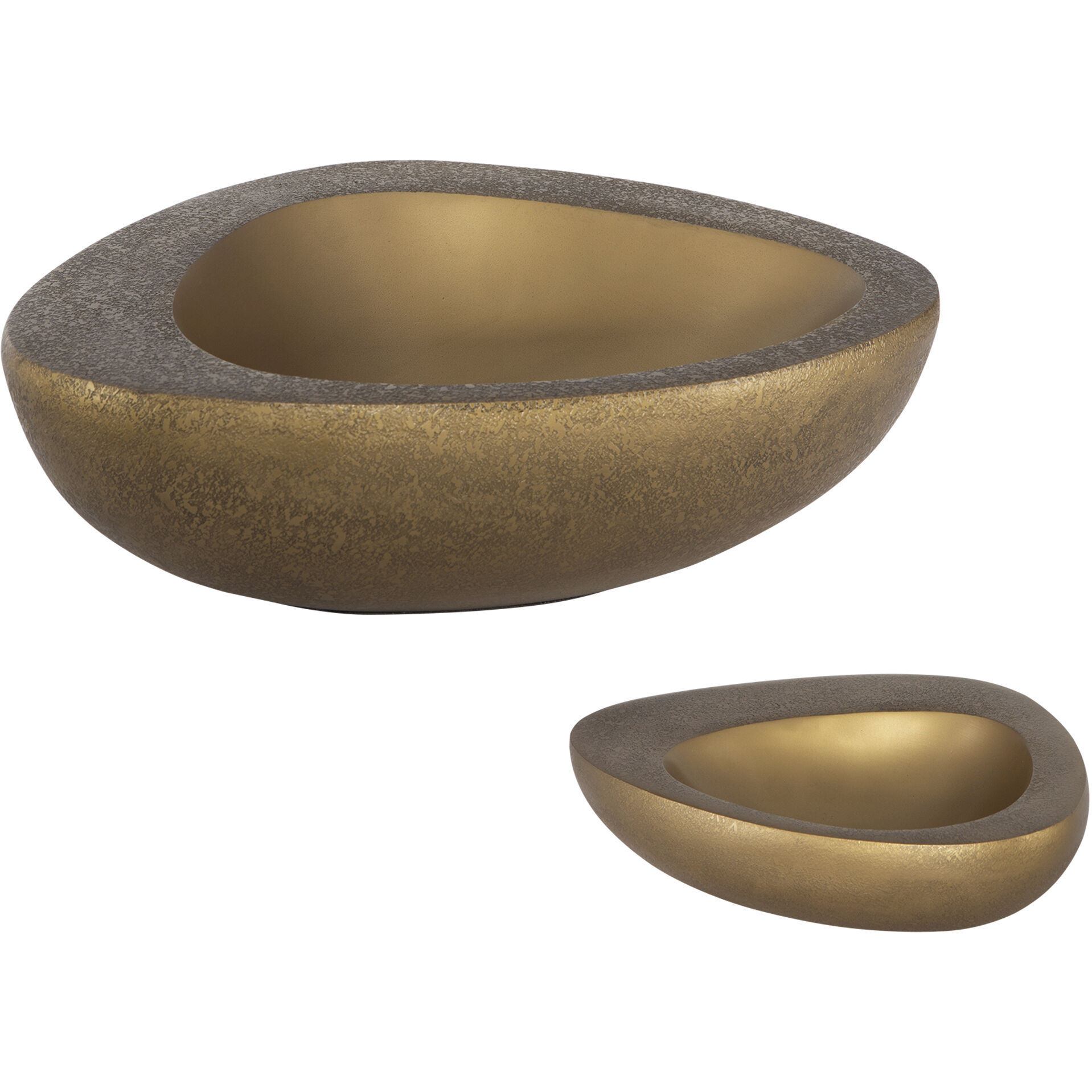 Ovate 15 X 4.5 inch Bowls, Set of 2
