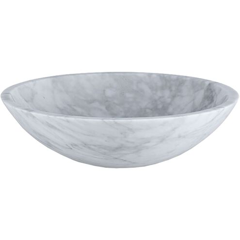 Fortiva White with Gray Sink in White Carrara Marble