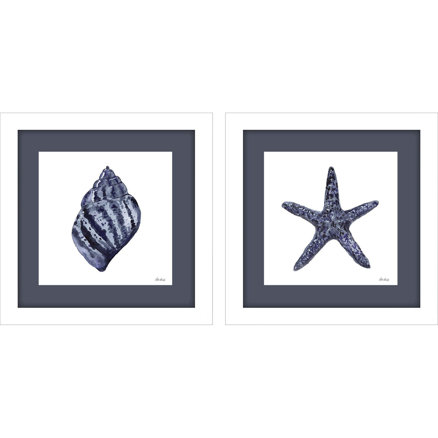 In the Blue Too In the Deep Blue Blue Framed Art, Propac