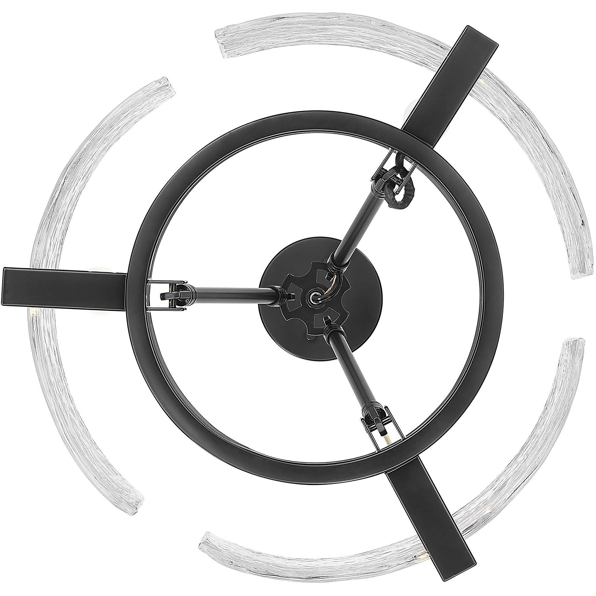 Aenon 16.5 inch 60.00 watt Matte Black Chandelier Ceiling Light