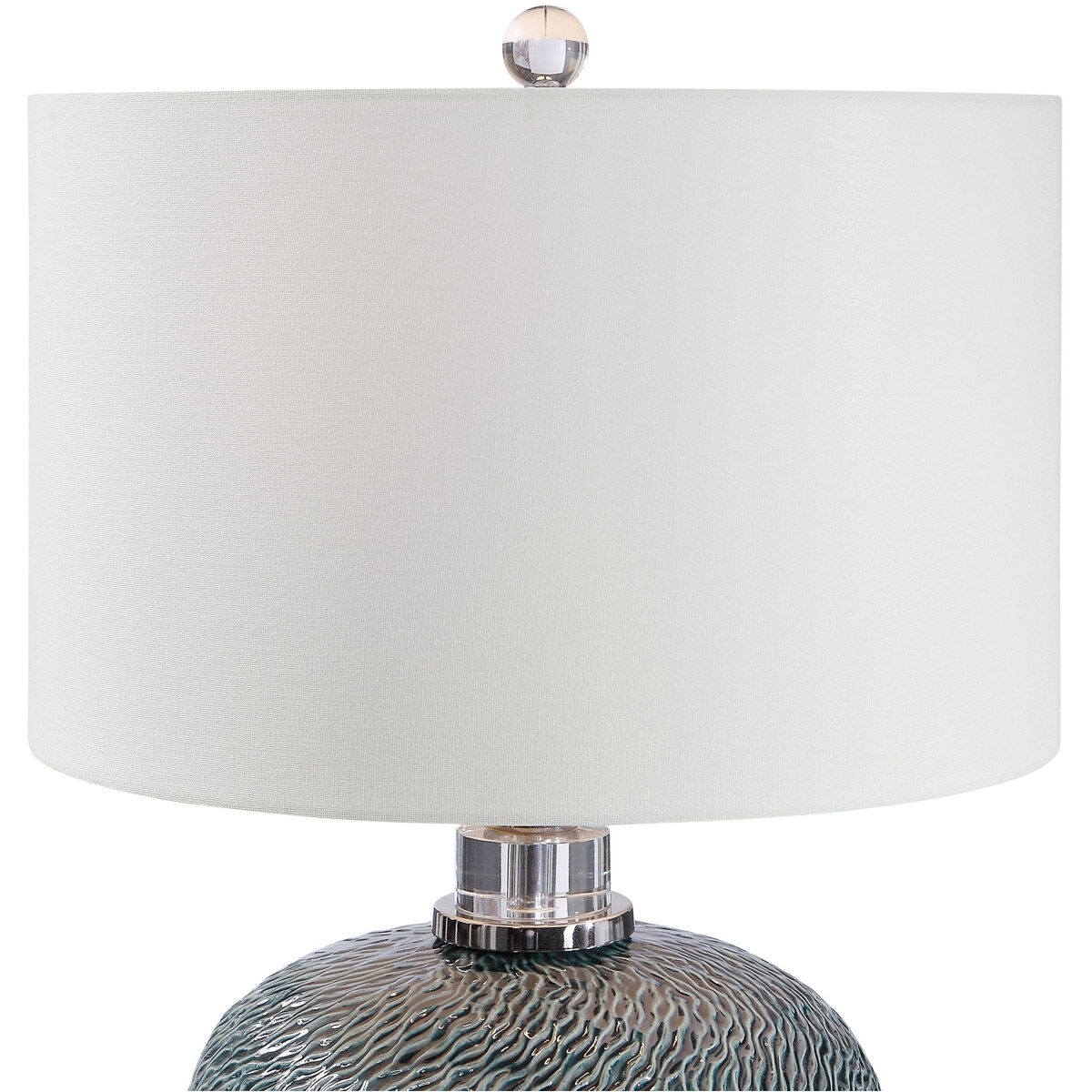 Almera 26 inch 150 watt Dark Teal Table Lamp Portable Light