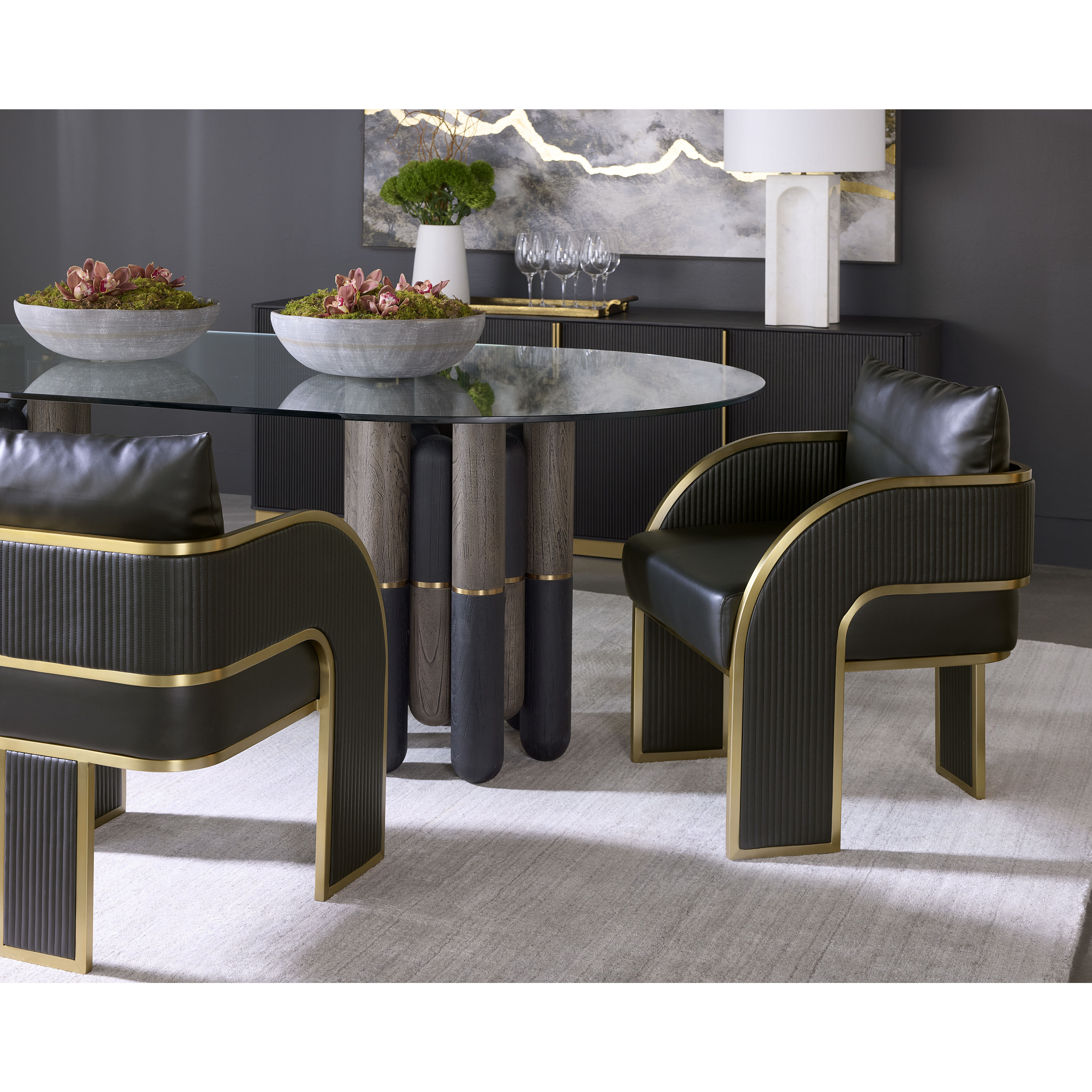 Kalla 84 X 19 inch Charcoal Sideboard