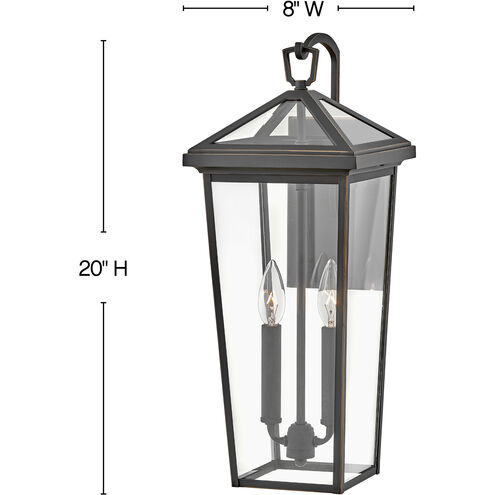 Estate Series Alford Place LED 20 inch Oil Rubbed Bronze Outdoor Wall Mount Lantern