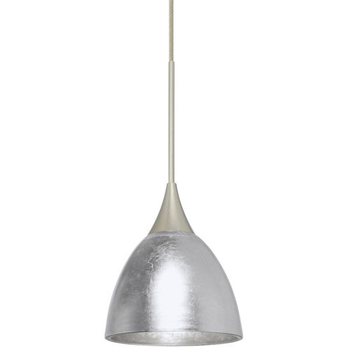 Divi 1 Light Satin Nickel Cord Pendant Ceiling Light