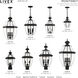 Monterey 3 Light 80.13 inch Black Outdoor 3 Head Post Light