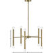 Millie LED 24 inch Lacquered Brass Chandelier Ceiling Light