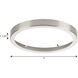 Everlume Brushed Nickel Edgelit Round Trim Ring