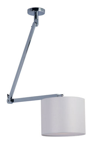 Hotel LED 11 inch Polished Chrome Single Pendant Ceiling Light