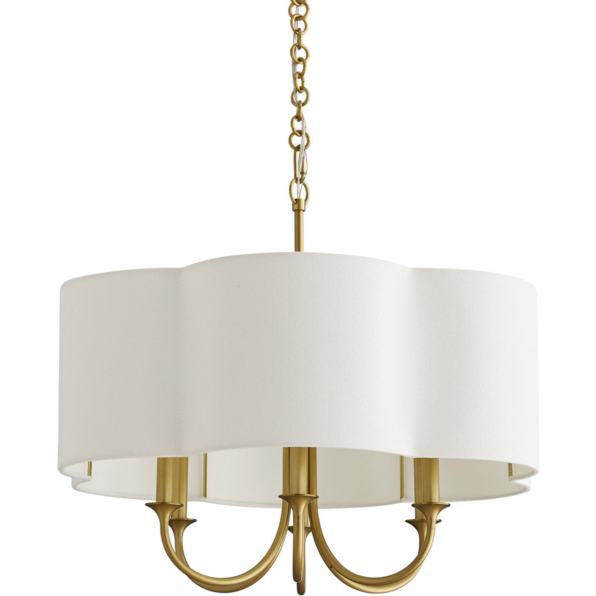 Rittenhouse 6 Light 26 inch Antique Brass Chandelier Ceiling Light, Small