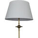 Avery 70.75 inch Aged Brass and Beige Linen with Light Beige Marble Floor Lamp Portable Light