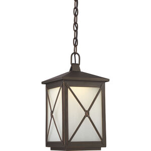 Roxton LED 9 inch Umber Bay Outdoor Hanging Lantern