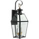 Olde Colony 2 Light 17 inch Black Outdoor Wall