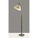 Jerome 62 inch 100.00 watt Black / Antique Brass Accent Floor Lamp Portable Light