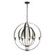 Double Cirque 8 Light 25.4 inch Oil Rubbed Bronze Chandelier Ceiling Light