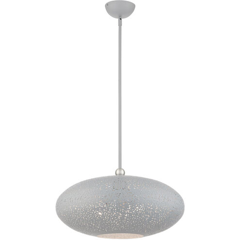 Charlton 3 Light 20 inch Nordic Gray with Brushed Nickel Accents Pendant Ceiling Light