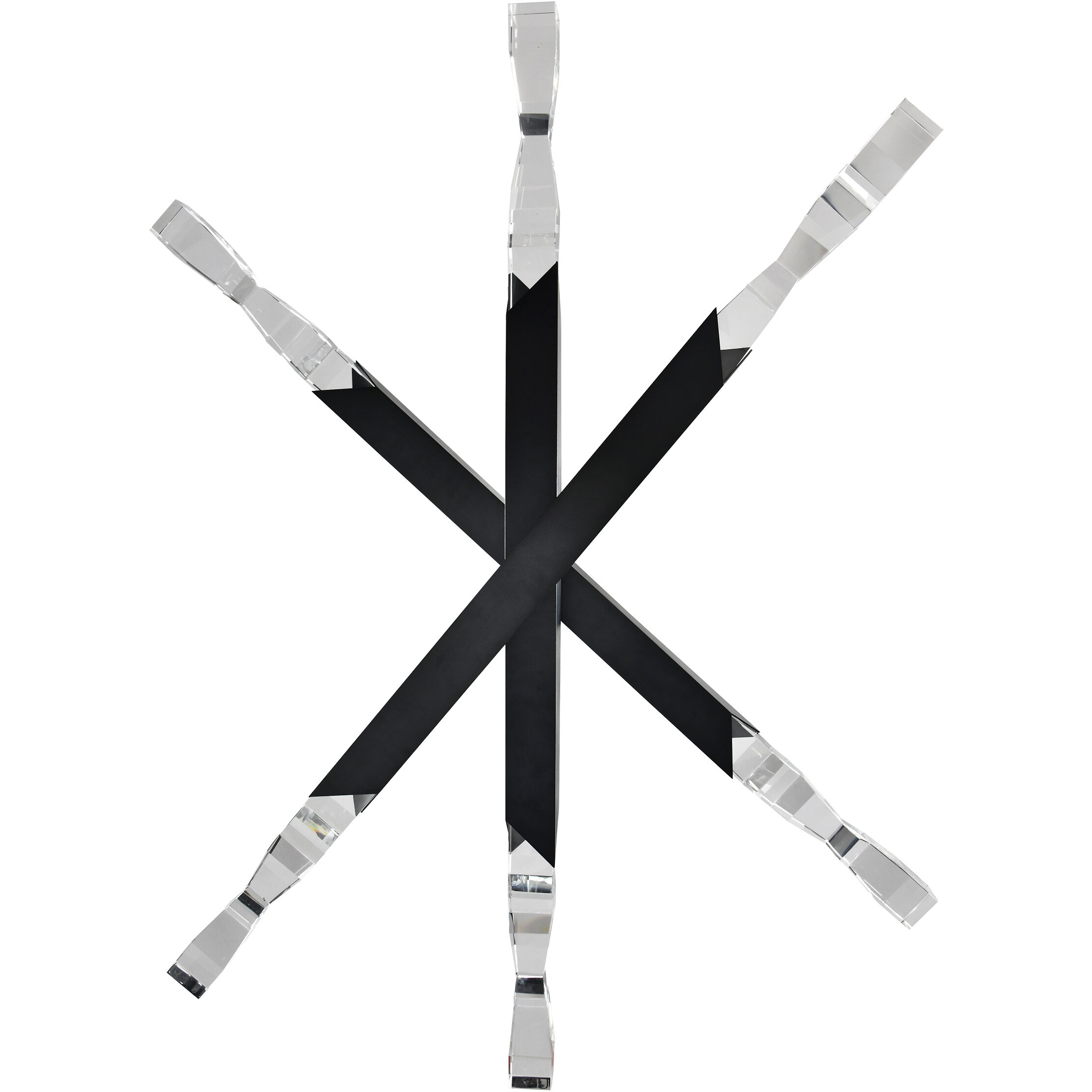 Mamadim 6 Light 48 inch Satin Brushed Black Chandelier Ceiling Light