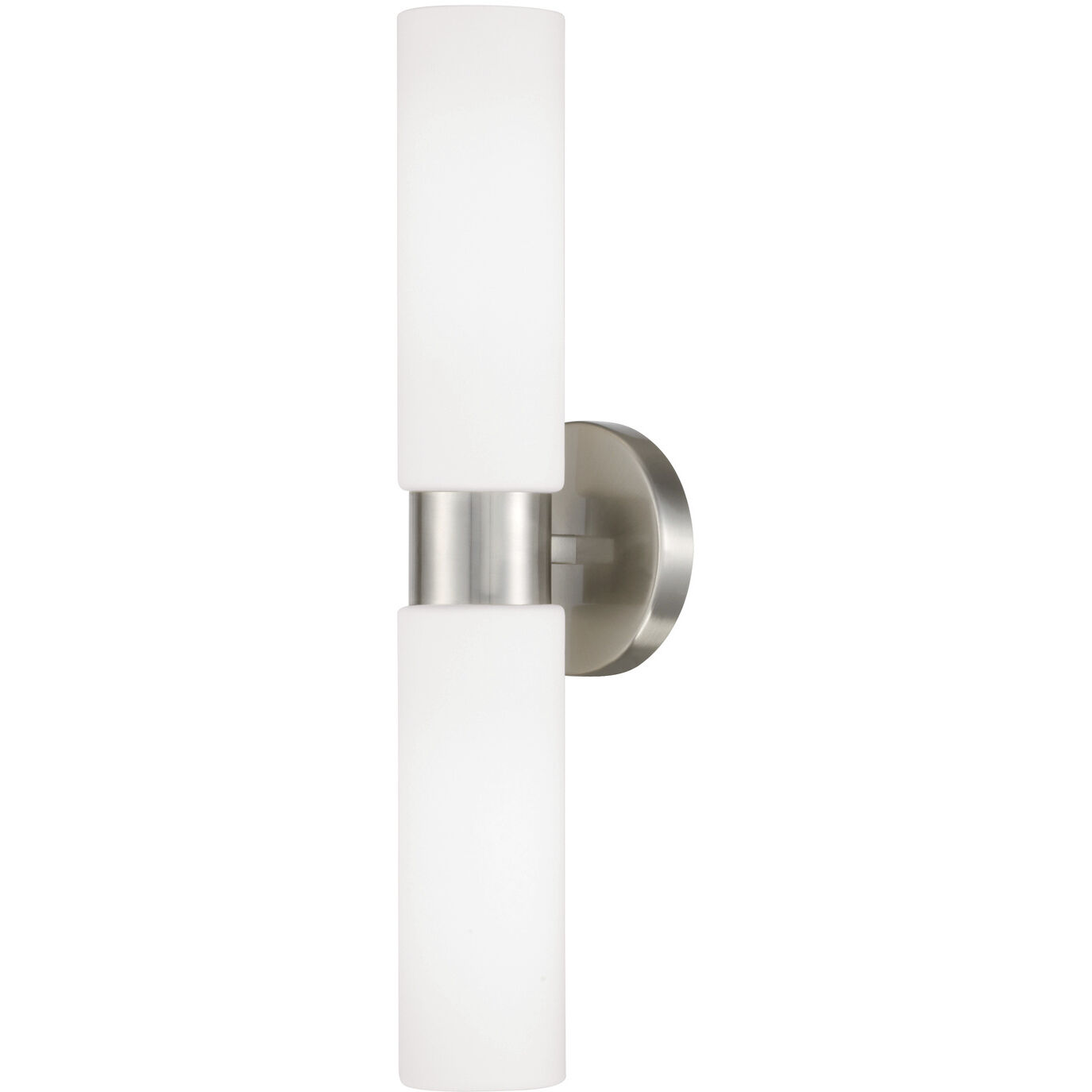 Theo 2 Light 5 inch Brushed Nickel Sconce Wall Light