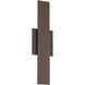 Jacks LED 22 inch Architectural Bronze Exterior Wall Sconce