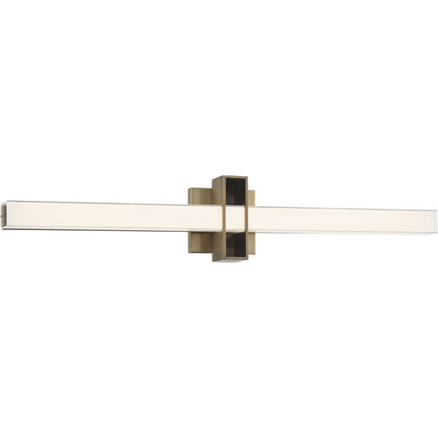 Major LED 32 inch Aged Brass Bath Light Wall Light