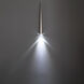 Cascade LED 1.5 inch Polished Nickel Pendant Ceiling Light in Round, 19in.