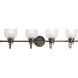 Archie 4 Light 35.5 inch Venetian Bronze Bath Vanity Wall Light
