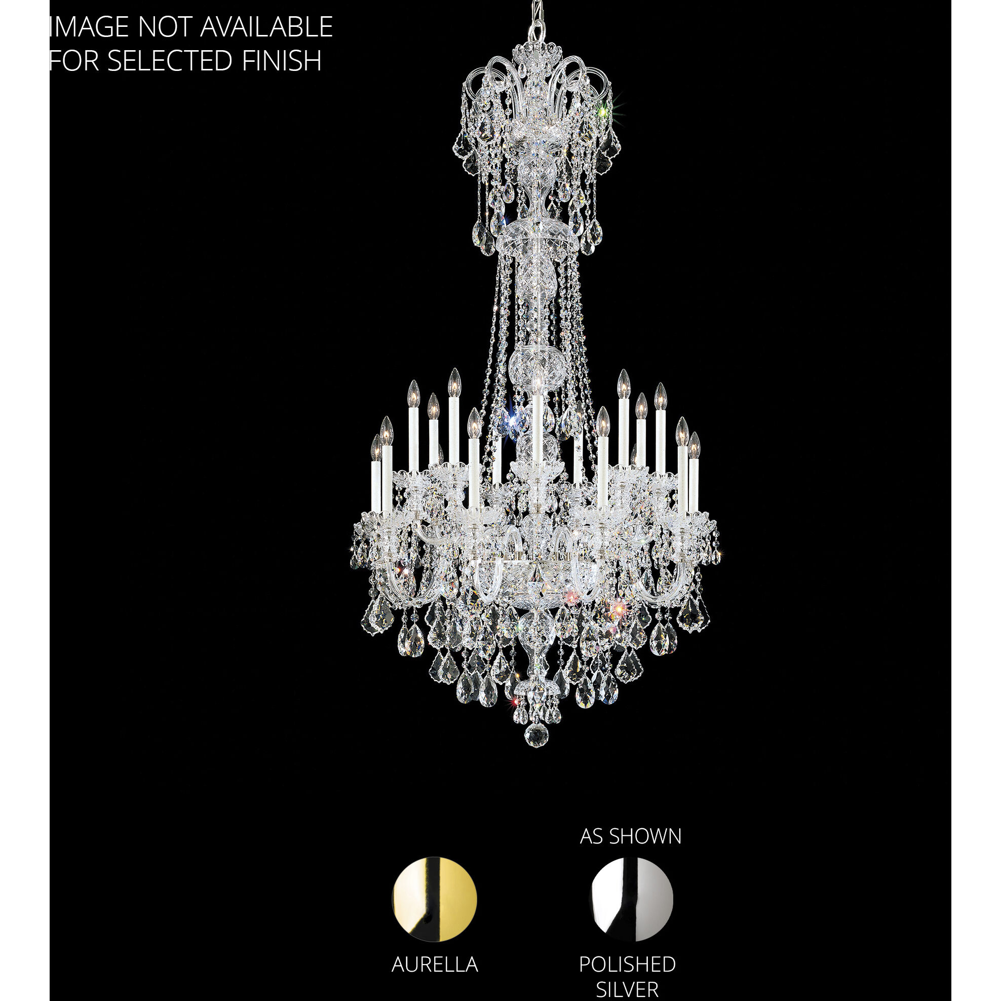 Olde World 23 Light Aurelia Chandelier Ceiling Light in Heritage