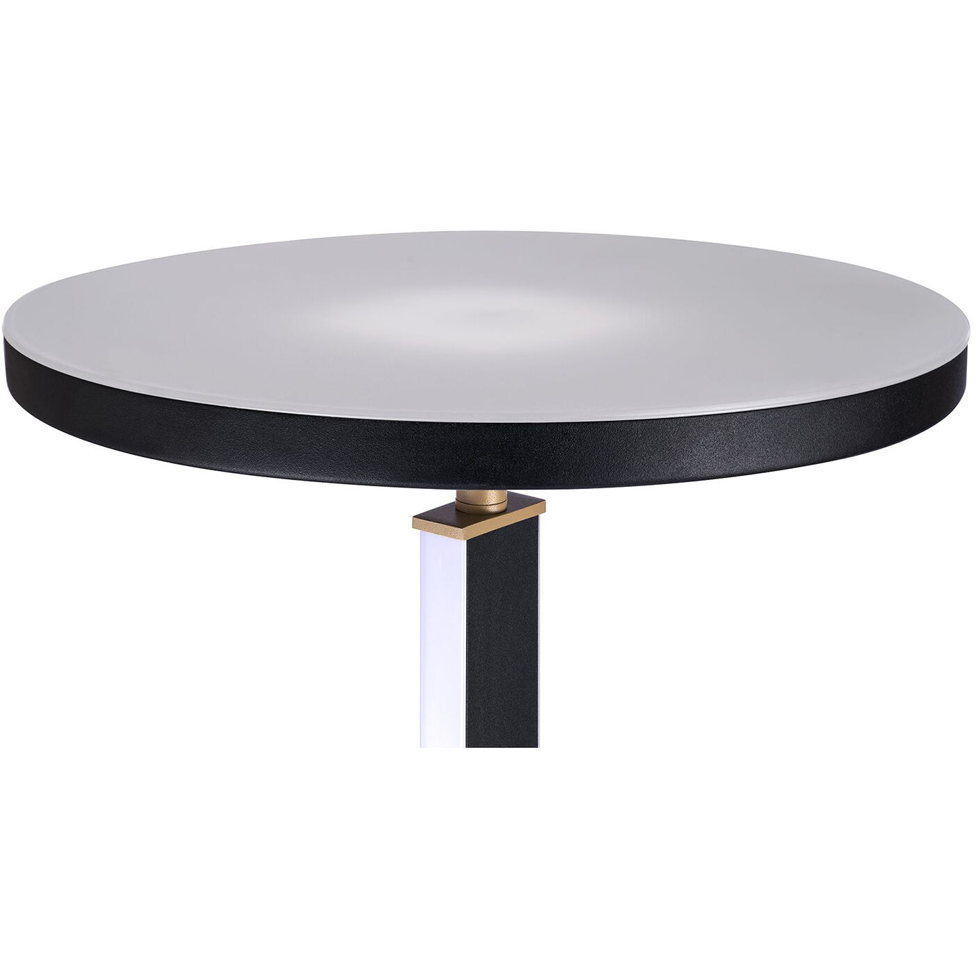 PLEX 72 inch 30 watt Black and Brass Torchiere Portable Light